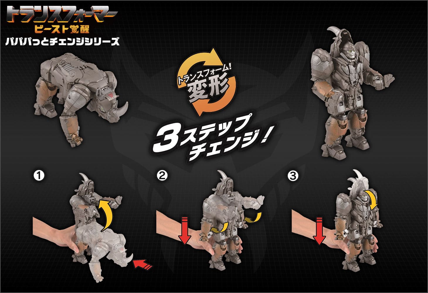 ビースト覚醒 BPC-03 パパパっとチェンジ ライノックス