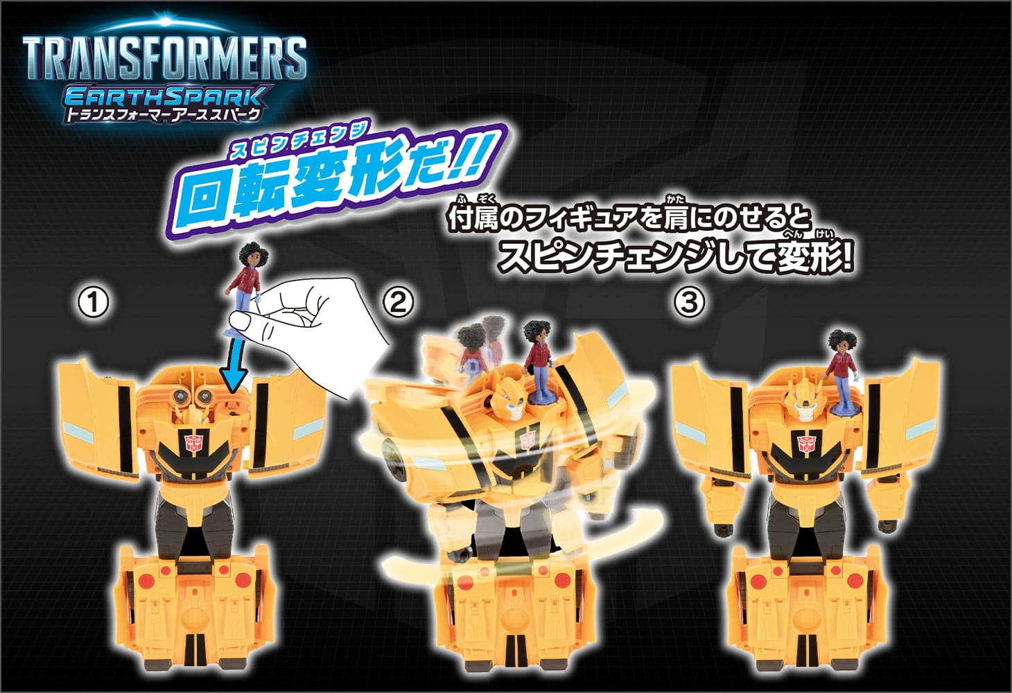 【アーススパーク】 ESC-02 スピンチェンジャー バンブルビー&モー