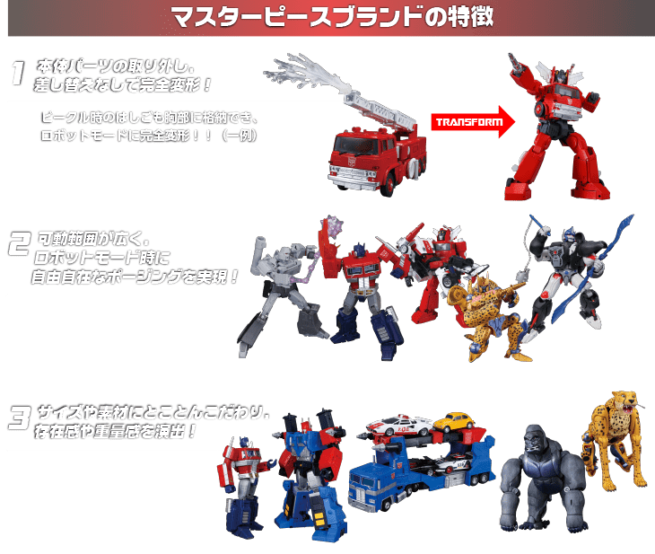 トランスフォーマーの特徴